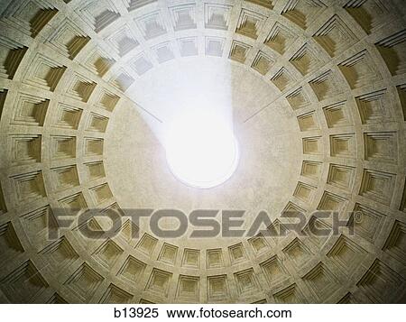 Oculus and coffers in the Pantheon in Rome Italy View Large Photo Image Stock Photography - Oculus and coffers in the Pantheon in Rome Italy. Fotosearch
