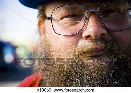 Overweight man with a beard View Large Photo Image Stock Photo - Overweight man with a beard. Fotosearch