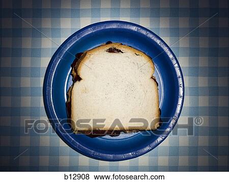 Peanut butter and jelly sandwich View Large Photo Image Stock Photo - Peanut butter and jelly sandwich. Fotosearch