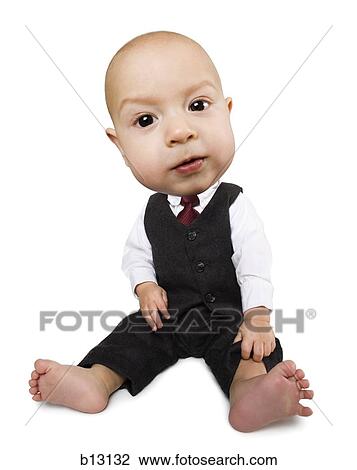 Photo caricature of baby boy in business suit View Large Photo Image Stock Image - Photo caricature of baby boy in business suit. Fotosearch