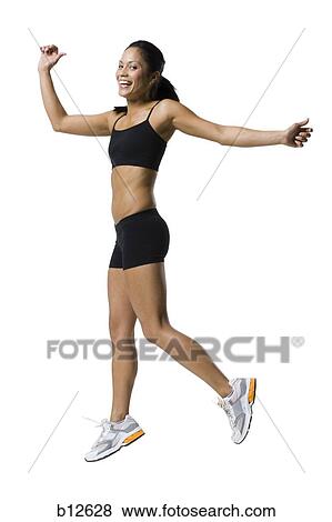 Stock Photo - Physically fit woman. Fotosearch