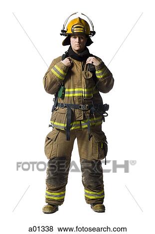 Portrait of a female firefighter View Large Photo Image Stock Photo - Portrait of a female firefighter. Fotosearch