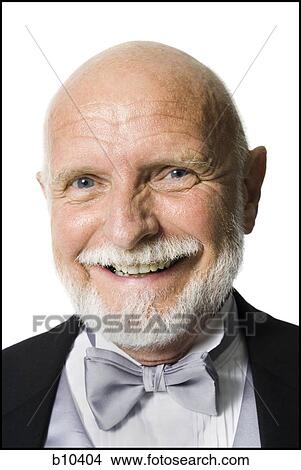 Picture - Portrait of a senior man smiling. Fotosearch