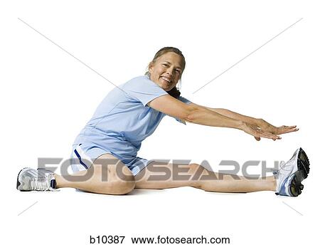 Portrait of a senior woman exercising View Large Photo Image Stock Photo - Portrait of a senior woman exercising. Fotosearch