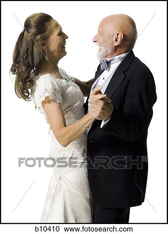 Profile of a senior couple dancing View Large Photo Image Stock Image - Profile of a senior couple dancing. Fotosearch