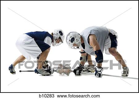 Profile of two young men playing lacrosse View Large Photo Image Stock Image - Profile of two young men playing lacrosse. Fotosearch