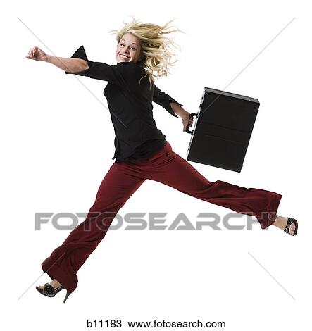 Rushing businesswoman View Large Photo Image Stock Image - Rushing businesswoman. Fotosearch