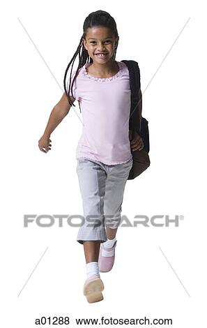 Stock Photo - School girl. Fotosearch
