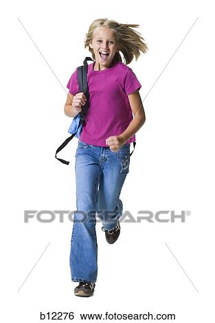 Stock Photograph - School girl. Fotosearch