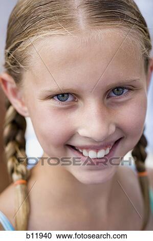 Smiling girl View Large Photo Image Stock Image - Smiling girl. Fotosearch
