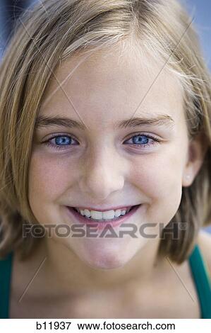 Smiling girl View Large Photo Image Stock Photo - Smiling girl. Fotosearch
