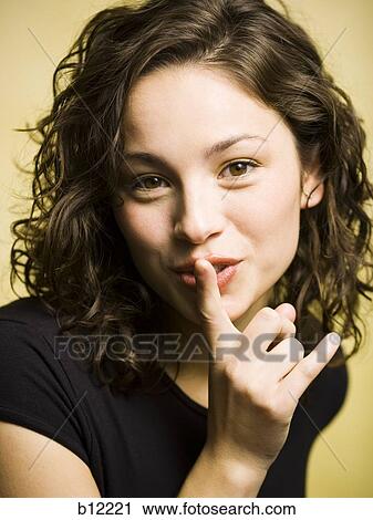Stock Image - Smiling teenage girl. Fotosearch