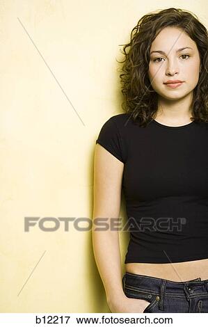 Smiling teenage girl View Large Photo Image Stock Photo - Smiling teenage girl. Fotosearch