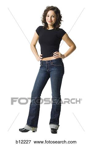 Stock Photo - Smiling teenage girl. Fotosearch