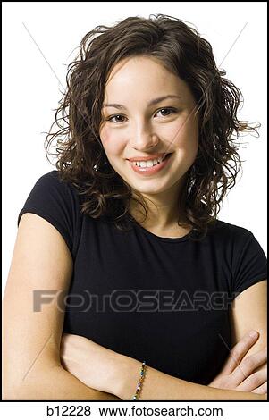 Smiling teenage girl View Large Photo Image Stock Photo - Smiling teenage girl. Fotosearch
