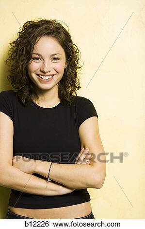 Smiling teenage girl View Large Photo Image Stock Photograph - Smiling teenage girl. Fotosearch