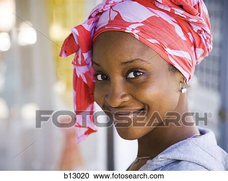 Stock Image - Smiling woman. Fotosearch