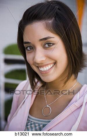Stock Image - Smiling woman. Fotosearch