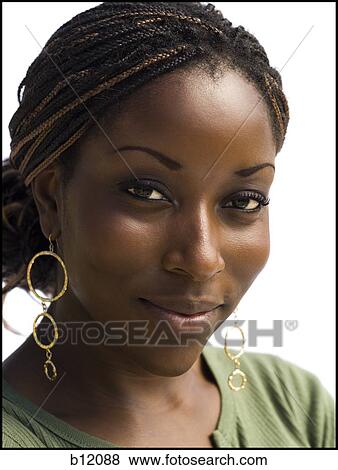 Stock Photo - Smiling woman. Fotosearch