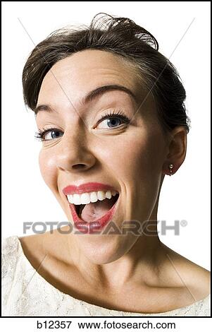 Smiling woman View Large Photo Image Stock Photo - Smiling woman. Fotosearch