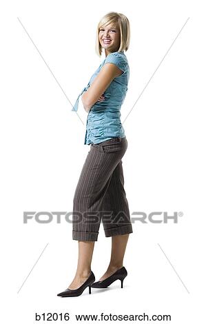Stock Photograph - Smiling woman. Fotosearch