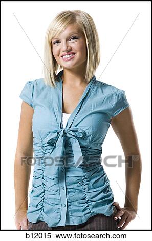 Stock Photography - Smiling woman. Fotosearch