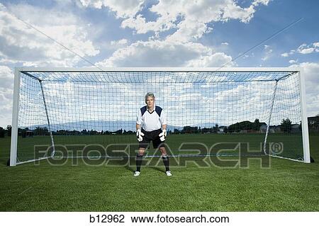 Stock Image - Soccer goalkeeper. Fotosearch