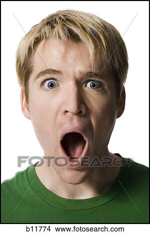 Surprised man View Large Photo Image Picture - Surprised man. Fotosearch
