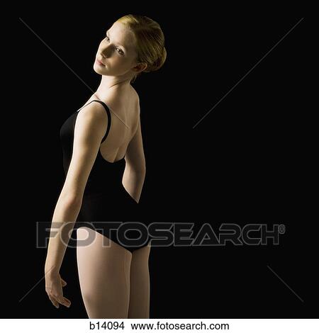 Picture - Teenage ballerina in leotard. Fotosearch