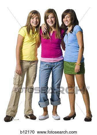 Three girls View Large Photo Image Stock Image - Three girls. Fotosearch