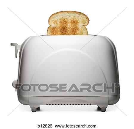 Stock Image - Toast slices in a toaster. Fotosearch