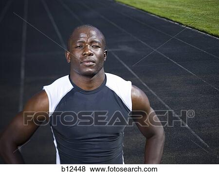 Track runner on running track View Large Photo Image Stock Photo - Track runner on running track. Fotosearch