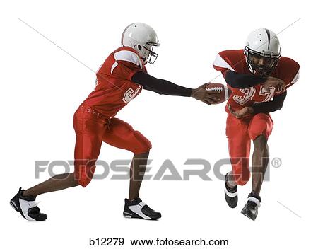 Two American football players View Large Photo Image Stock Photo - Two American football players. Fotosearch