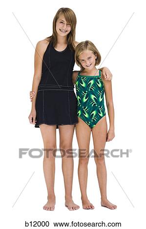 Stock Image - Two sisters. Fotosearch