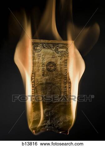 United States one dollar bill on fire View Large Photo Image Stock Photograph - United States one dollar bill on fire. Fotosearch