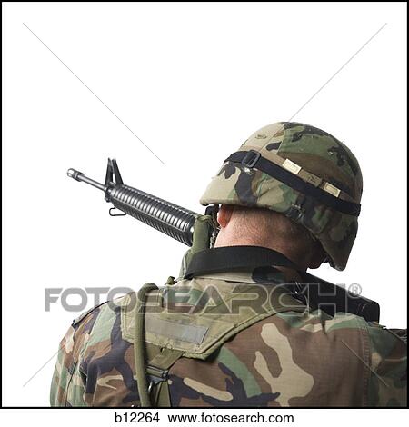 US army soldier pointing gun View Large Photo Image Picture - US army soldier pointing gun. Fotosearch