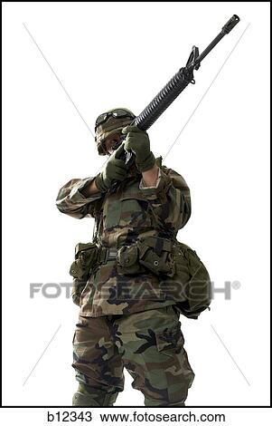 US army soldier pointing gun View Large Photo Image Stock Image - US army soldier pointing gun. Fotosearch