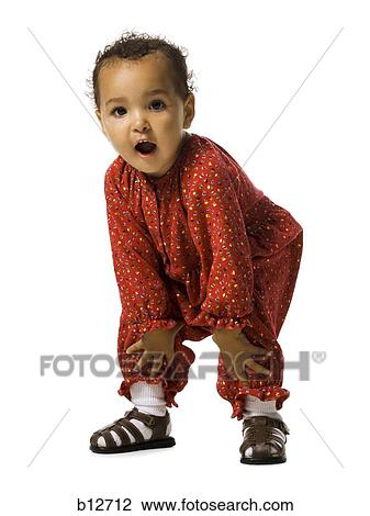 Stock Image - Very young girl. Fotosearch