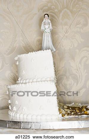 Wedding cake visual metaphor with figurine cake toppers View Large Photo Image Stock Photography - Wedding cake visual metaphor with figurine cake toppers. Fotosearch