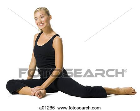 Woman exercising View Large Photo Image Stock Photograph - Woman exercising. Fotosearch