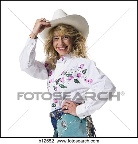 Woman in western clothing View Large Photo Image Stock Image - Woman in western clothing. Fotosearch
