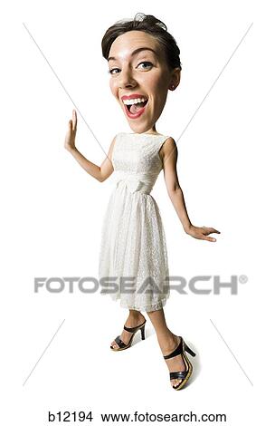 Woman in white dress View Large Photo Image Picture - Woman in white dress. Fotosearch