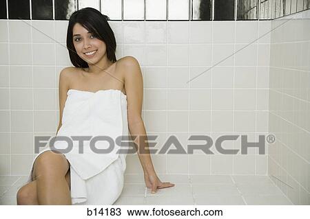 Woman relaxing in steam bath View Large Photo Image Stock Image - Woman relaxing in steam bath. Fotosearch