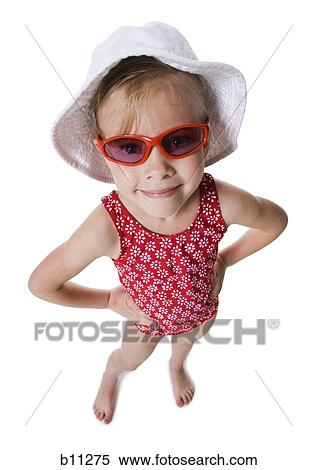 Young girl wearing beach hat and sunglasses View Large Photo Image Stock Photography - Young girl wearing beach hat and sunglasses. Fotosearch