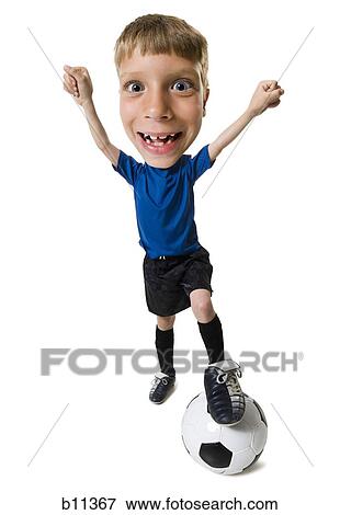 Stock Photo - Young soccer player. Fotosearch