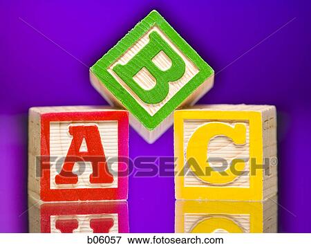 Stock Photo - A B and C blocks. Fotosearch