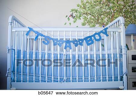 A baby boy's nursery View Large Photo Image Stock Photo - A baby boy's nursery. Fotosearch