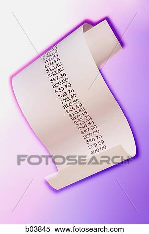 Adding machine tape View Large Photo Image Stock Photography - Adding machine tape. Fotosearch