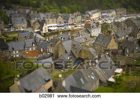 Aerial view of village View Large Photo Image Stock Image - Aerial view of village. Fotosearch