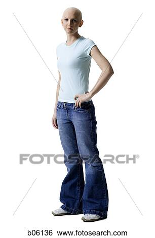 Bald woman View Large Photo Image Stock Photograph - Bald woman. Fotosearch